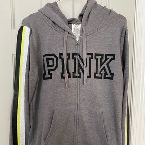 Pink zip up hoodie